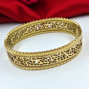 Filigree Lace Gold Artisan Bangle