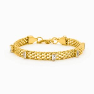Lumina Faceted Gold Bracelet