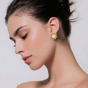Radiant Opal Sunburst Earrings