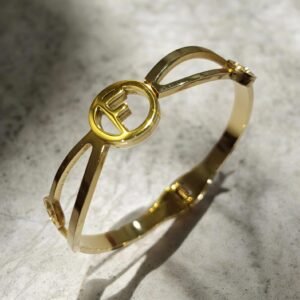 F Logo Statement Bangle