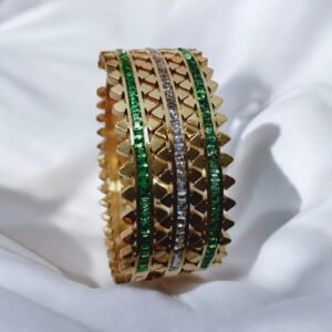 Regal Green Spike Bangle