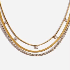 Triple Element Modern Necklace