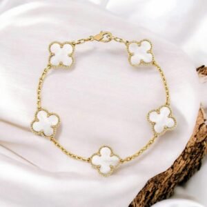Classic White Clover Luck Bracelet