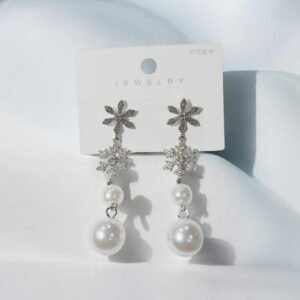 Snow Flakes Cascade Earrings