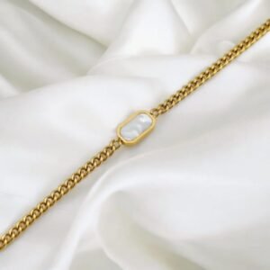 White ONYX Link Bracelet