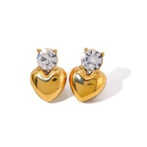 Ethereal White Stone Drop Earrings